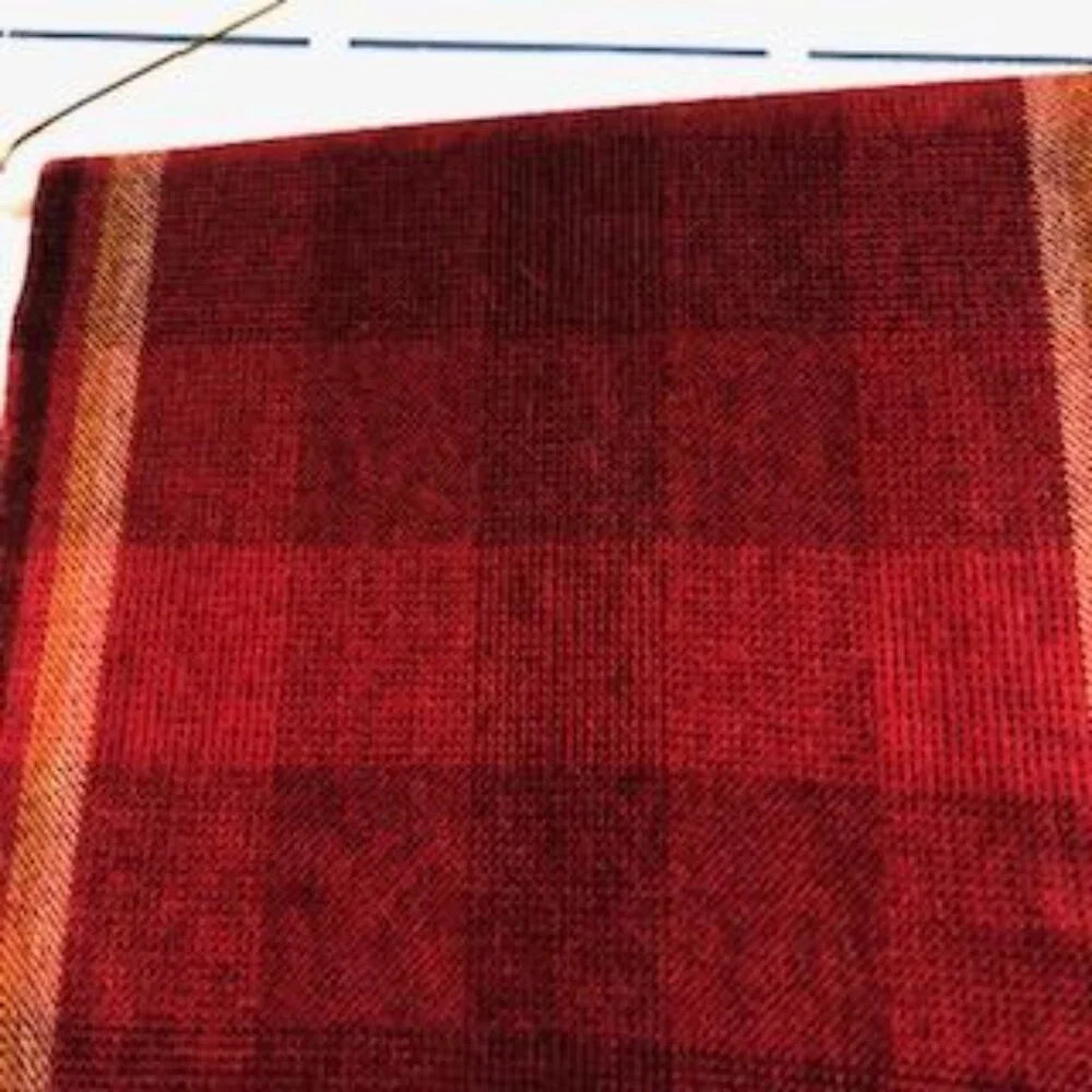 Australian Fine Alpaca Connection Plaid Wrap Scarf.
